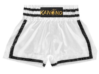 KANONG ムエタイパンツ : KNS-140-白-黒